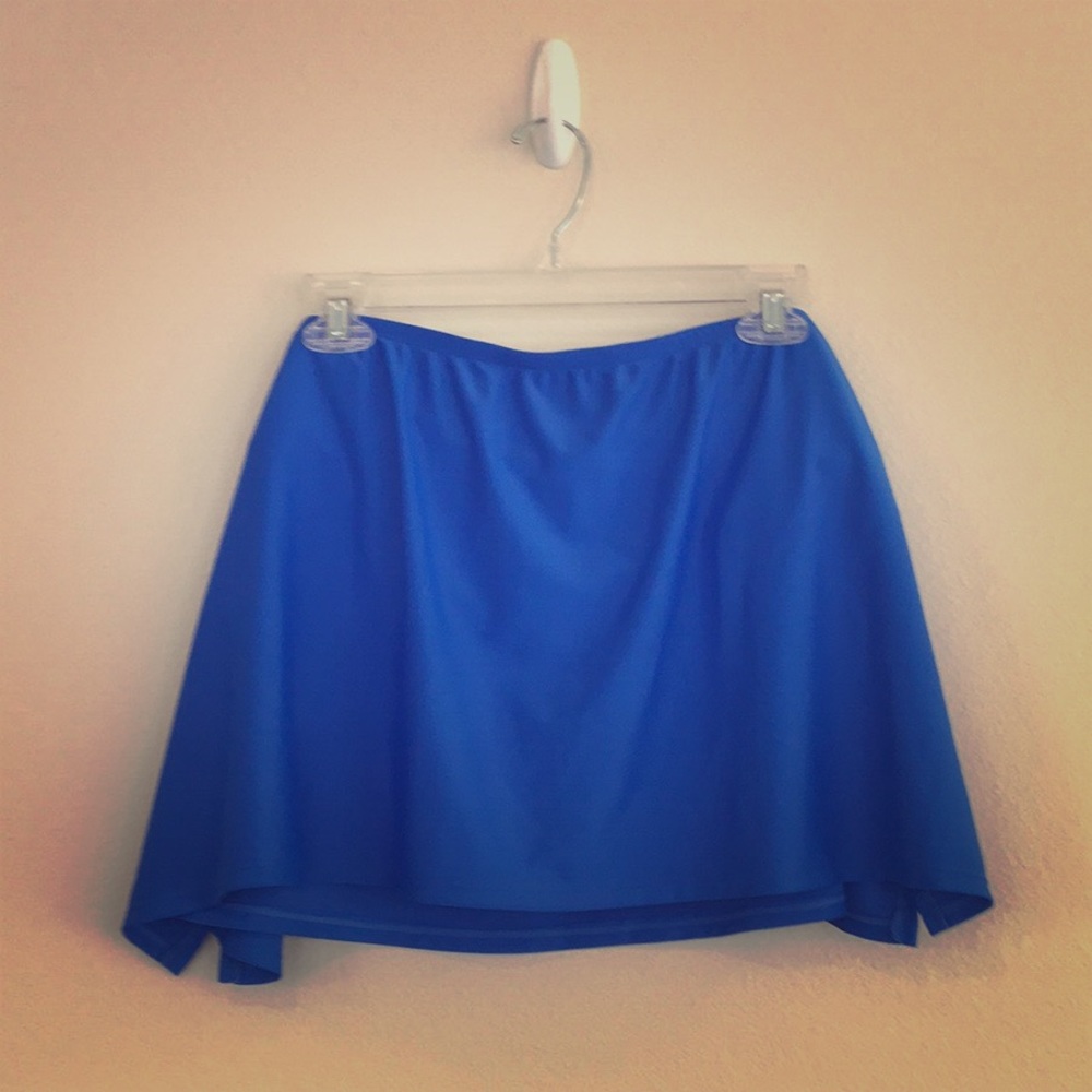 Royal blue swim skirt